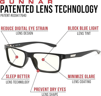 GUNNAR - Blue Light Reading Glasses - Blocks 65% Blue Light - Vertex