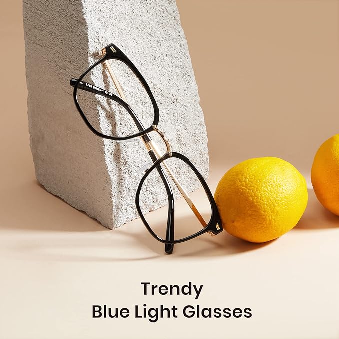 Cyxus Blue Light Glasses for Woman, Fashion Computer Glasses on Office Reduce Eye Strain Anti Migraine for Working Reading