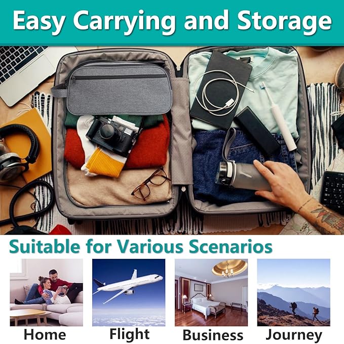 CPAP Travel Bag for ResMed AirMini Machine, Portable Storage Organizer Case Fits for CPAP Machine and Accessorie, Grey