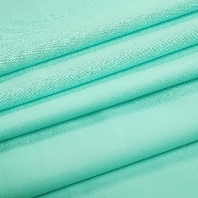 4 Piece Bed Sheet Set Twin XL - 1 Flat Sheet,1 Fitted Sheet and 2 Pillow Cases - Brushed Microfiber 1800 Luxury Bedding Deep Pocket up to 16" Extra Soft & Fade Resistant (Mint Color)