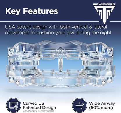 SilentZPro 2.0 – USA Designed FDA-Cleared Anti Snoring Mouthguards (Set of 2, Medium Size) – Fully Adjustable Anti Snore Mouthpieces with Patented Design for a Silent Night`s Sleep