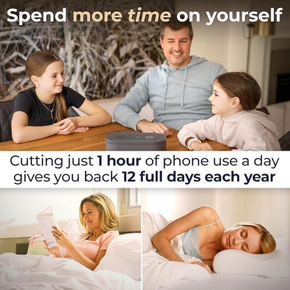 Mindsight Timed Lock Box | Unplug from Phones, Video Games, Social Media, Snacks & Cravings | 3 Modes based on Willpower | Easy to Use | Out of Sight ~ Out of Mind | Boost Your Mental Wellness