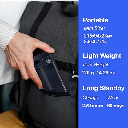 Phone Lockbox with Timer - Phone Safe Box with Timer, Cellphone Jail, Time Locking Container 99 Hours Phone Free Box - Reduce Screen Time, Improve Productivity - Habit Control Lock Box - Black