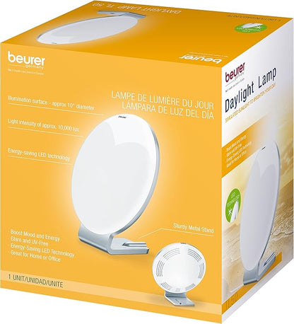 Beurer TL50 Daylight Lamp | UV-free Lamp with Natural Bright Sun Light | Jet Lag Lamp | Full Spectrum, 10,000 lux LED | Big Surfaced Daylight for Home & Office, 3 Piece Set