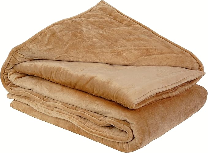 Weighted Blankets, Minky Heavy Blankets for Adults, Fleece Throw Blanket for Anxiety, Cozy Soft Washable Quilt for Couch and Bed