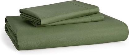 Bedsure Duvet Cover King Size - Soft Double Brushed Bedding Set for Kids & Adults, Zipper Closure, 3 Pieces, Includes 1 Duvet Cover (104"x90") & 2 Pillow Shams, NO Comforter, Olive Green