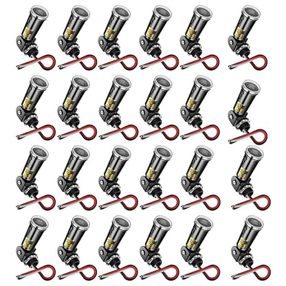 Dusk to Dawn Sensor,Greencycle 24PK Photocell Sensor for Outdoor Lights Auto On/Off, Waterproof IP65 Photo Cell for Outdoor Lighting, Flood Light, Lamp Post - Energy Saving & Easy Install