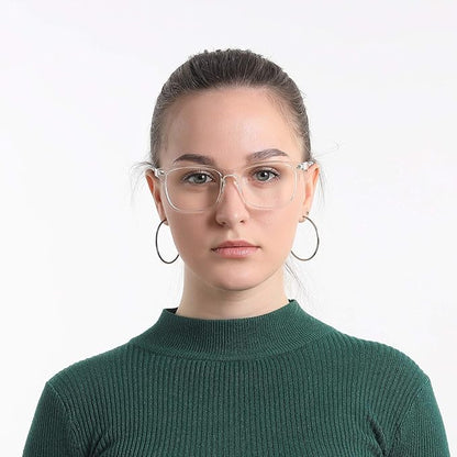 LifeArt Blue Light Blocking Glasses, 2 Pairs With Spring Hinge - Computer Reading, Gaming, TV Glasses for Women Men, Anti Eyestrain, UV, Glare (Navy&Clear, +2.25 Magnification)