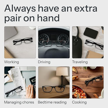 Gaoye 1.0 Professional Reading Glasses for All Day - Computer Readers with Blue Light Protection - Value Pack