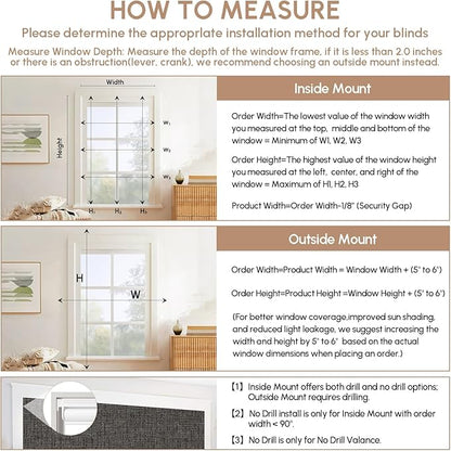 Kincmo No Drill Motorized Blinds with Remote, 100% Blackout Roller Shades for Windows, Custom Electric Blinds Compatible with Alexa, Apple Homekit, Google Home (100% Blackout Classic Shadow)