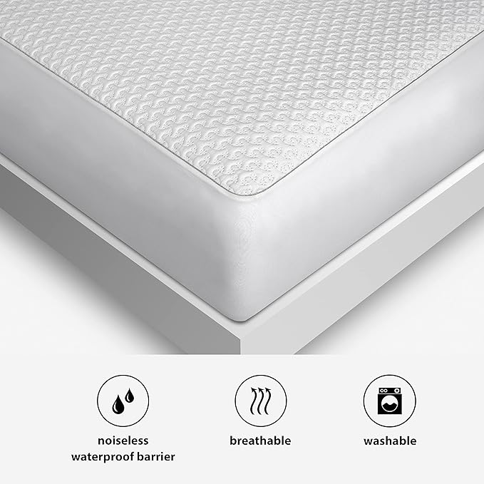 Bedgear Ver-Tex Cooling Twin XL Mattress Protector for College Dorm Room - Waterproof and Instant Cooling Mattress Cover for Bed - Deep Pockets and Adjustable Base Friendly - Hypoallergenic