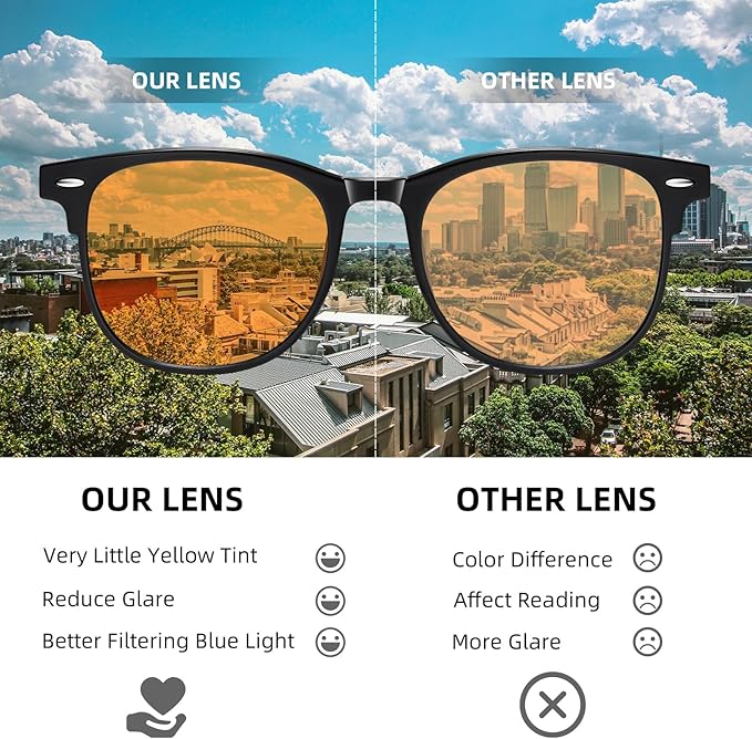 Okany 3 Pack Blue Light Blocking Glasses for Women Men, Round Computer Glasses Anti Eye Strain/UV/Glare Gaming Glasses