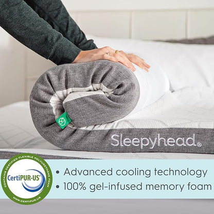 Sleepyhead King 3 Inch Premium Gel Mattress Topper – Cooling Gel Memory Foam Bed Topper by Sleepyhead – Pressure Relief, Washable Cover, CertiPUR-US Certified, Soft Mattress Pad (King 3")