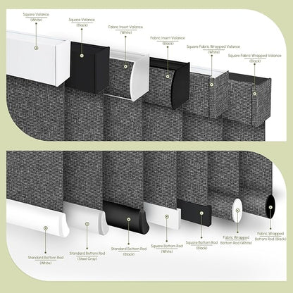 FineTell Motorized Blinds with Remote, 100% Blackout Roller Shades Compatible with Alexa,Apple Homekit,Google Home APP and Voice Control, Customized Electric Blinds (100% Blackout Classic Dark Grey)