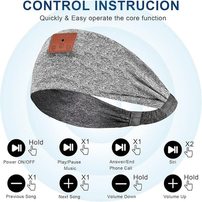 2-Pack Sleep Headphones Wireless, Bluetooth Sports Headband Headphones with Ultra-Thin HD Stereo Speakers Perfect for Sleeping,Workout,Jogging,Yoga,Insomnia, Air Travel, Meditation-
