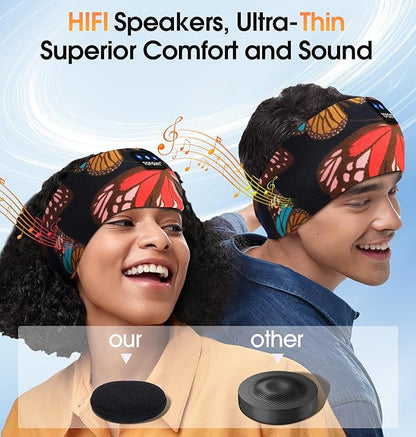TOPOINT Sleep Headphones Bluetooth 5.4, Sports Earphones Sleeping Bluetooth Wireless with USB C for Women Men Sports Gifts Workout Jogging Yoga Insomnia Air Travel Meditation