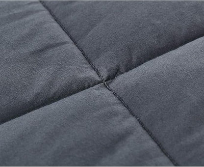 RelaxBlanket King Size Weighted Blanket | 80''x90'',15lbs | for Single or Double | Premium Cotton Material with Glass Beads | Dark Grey