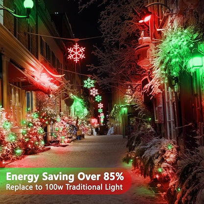8 Pack A19 LED Red Light Bulbs,120V E26 Red LED Lights 9W Replace up to 100W, Dimmable Colored Light Bulbs for Thanksgiving Day,Porch, Home Lighting, Party Decoration
