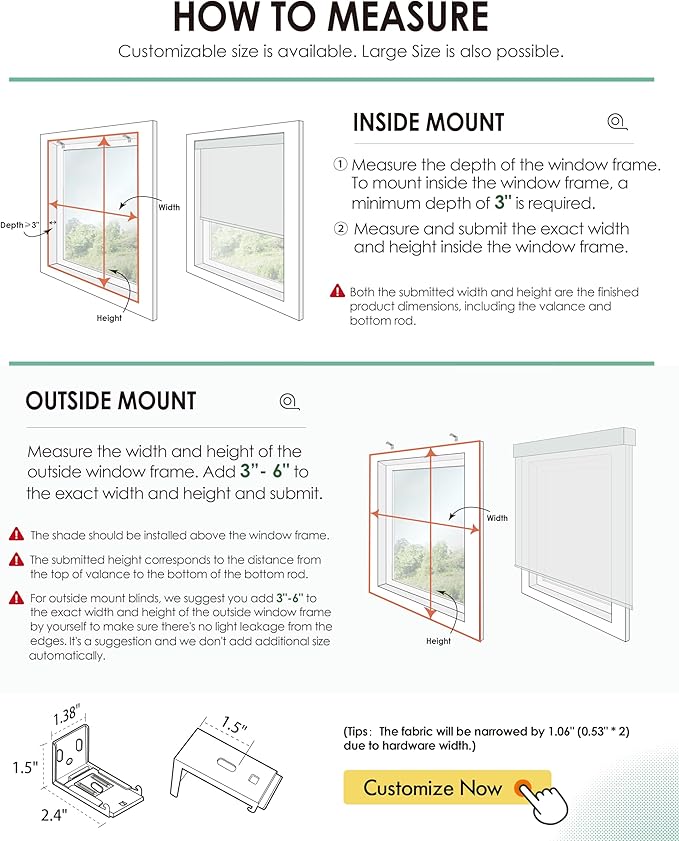 Yoolax Motorized Blinds with Remote, Light Filtering Smart Blinds Compatible with Alexa Google Home, Automatic Shades for Windows Living Room, Custom Size(20% Blackout V-Woven Dune)