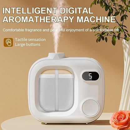 Waterless Essential Oil Aromatherapy Diffuser Mini Led Smart Aroma 360 Small Difusor Cordless for Home Large Rooms Scent Bathroom Hotel Collection Office Car Fragrance Air Scent Humidifier