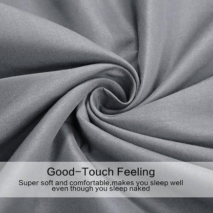 Twin Size Sheet Set - 3 Piece Set(Silver Gray),100% Brushed Microfiber 1800 Luxury Bedding,Hypoallergenic,Soft & Fade Resistant