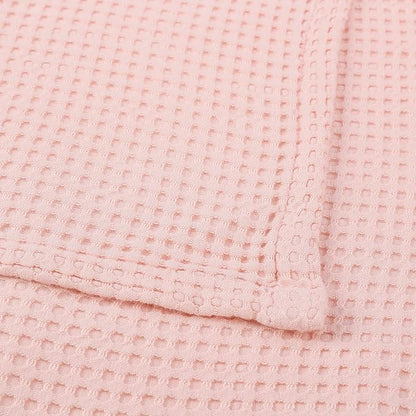 36” X 40” Inches Cooling Baby Waffle Weave Blanket, Ultra-Soft Lightweight Receiving Blanket for Newborn, Breathable Comfortable Baby Swaddle Blanket for Boys and Girls(Lemonade)