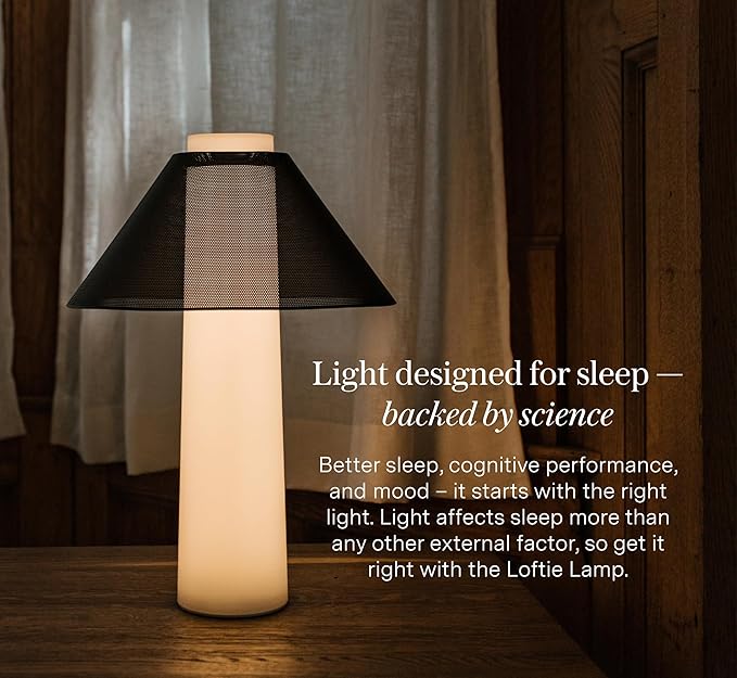 Loftie Smart Lamp - Sunrise Alarm, Wake-Up Light, Custom Color Modes, Nightstand Lamp Room Decor, Red Lights for Sleep, Morning & Evening Routines, Modern Table Lamps for Bedroom Decor (Pistachio)