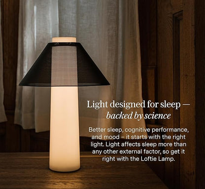 Loftie Smart Lamp - Sunrise Alarm, Wake-Up Light, Custom Color Modes, Nightstand Lamp Room Decor, Red Lights for Sleep, Morning & Evening Routines, Modern Table Lamps for Bedroom Decor (Pistachio)