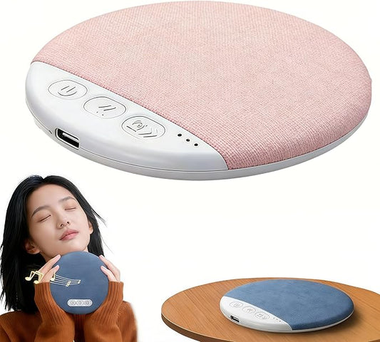 2026 New Sleep Pillow Speaker, Bluetooth Pillow Speaker with White Noise Timer Wireless Sleep Aid with Stereo Bass Private Sleep Headphones for Adult Kids (Pink)