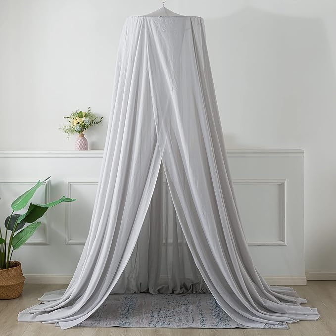 Faraday cage Radiation EMF Protection Bed White Canopy (Medium Size:50x230x800cm)
