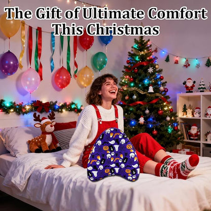 Knee Pillowcase for Contour Legacy Knee Pillow, Invisible Zippered & Anti-Pilling, Soft Halloween Christmas Gothic Decor, Unique Gift for Her/Him (Purple Galaxy)