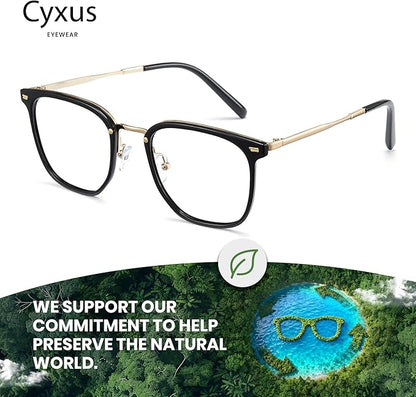 Cyxus Blue Light Glasses for Woman, Fashion Computer Glasses on Office Reduce Eye Strain Anti Migraine for Working Reading