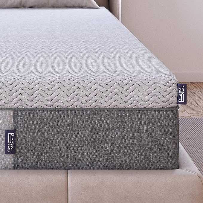 BedStory Firm Mattress Topper 3 Inch King Size - Extra Firm Memory Foam Bed Topper for Pain Relief - Copper Gel Bamboo Charcoal Green Tea Cooling Pad with Cover - CertiPUR-US Certified, No Odor