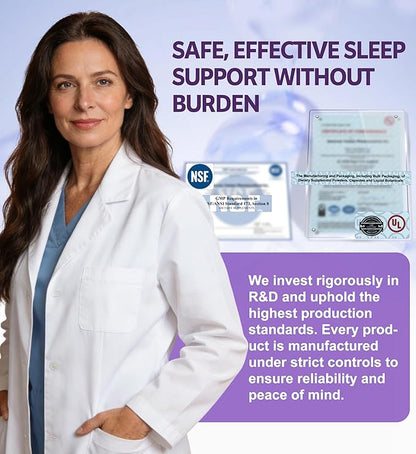Melatonin-Free Sleep Aid for Adults with GABA & Seaweed Extract - Natural Supplement for Deep Sleep & Waking Up Refreshed, Stress Relief & Cognitive Support - Non-Habit Forming, 60 Capsules