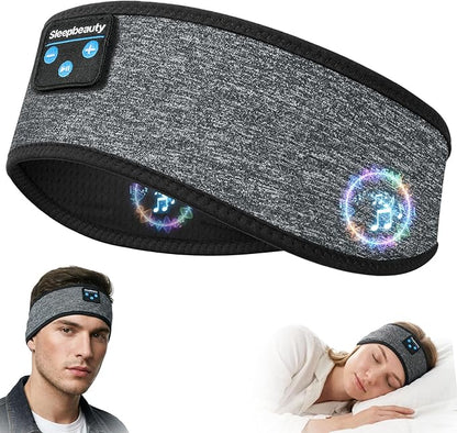 Sleep Headphones Bluetooth Headband 5.4, Wireless Headphones with Ultra-Thin HD Stereo Speakers, Soft Breathable Sports Headband for Sleeping, Running, Yoga, Travel, Gifts for Men & Women