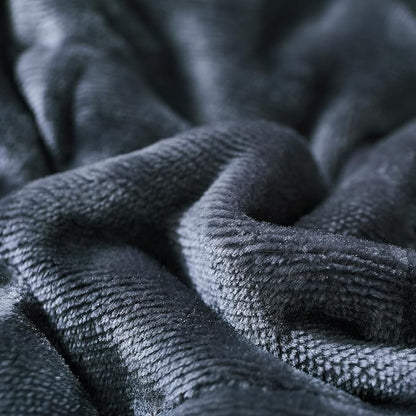 MOTRIP Weighted Blanket 10 Pounds Flannel, Warm Bed Blanket with Sanded Reversible, 48''x72'' 10lbs Light Grey