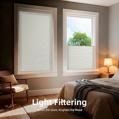 ZSTARR Motorized Skylight Shades Blackout Cellular Honeycomb Electric Blinds with Solar Panel Cordless Rechargeable with Remote for Roof and Slanted Windows Custom Size (LF Printed Milky Grey)