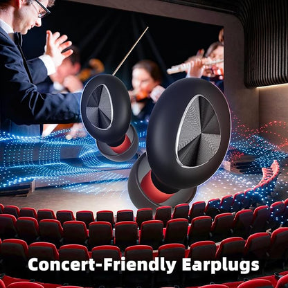 Earplugs Sleep Earbuds Snoring Solution Ear Plugs for Sleeping Noise Cancelling Reduction Concert Tapones para Dormir Sin Ruido Reusable Motorcycle Custom Molded Headphones for Side Sleepers