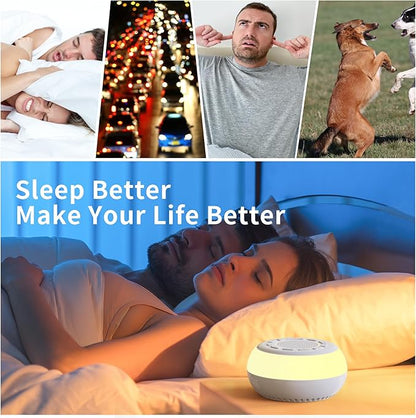 Sound Machine Soothing Sounds, White Noise Machine for Sleeping, Noise Machine for Baby, Sleep Sound Machine for Adults，Portable White Noise Sound Machine for Sleeping Adults