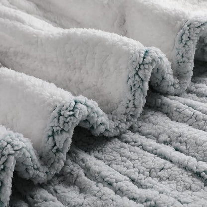 Electric Heated Blanket 72"x84" Full Size Sherpa Fleece - 4 Heat Settings & 10H Auto Shut Off for Safe Overnight Use, Fast Heating, Machine Washable for Bed, Couch, Office - Light Blue