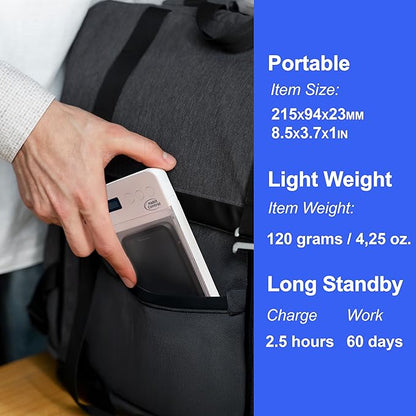 Phone Lock Box - Timed Lock Box Cell Phone Locker, Safe Lockbox Bad Habit, Smartphone Jail with Timer Reduce Kids Adults Screen Time Improve Productivity, Family Time Container - White