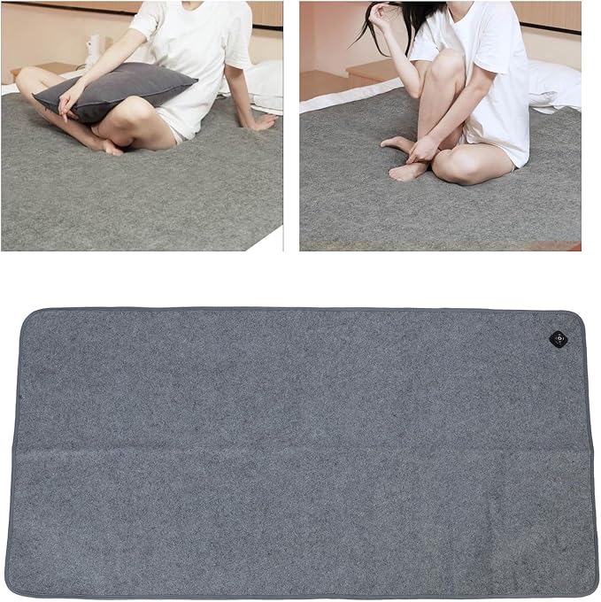 Electric Heated Blanket, 160 x 80cm Fast Heating Smart Temperatures Control Washable Electric Bed Warmer for Winter or Cold Days (US Plug)