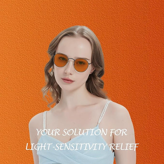 Sleep Blue Light Blocking Glasses for Men and Women, Computer Gaming Glasses Anti Eyestrain & UV Glare
