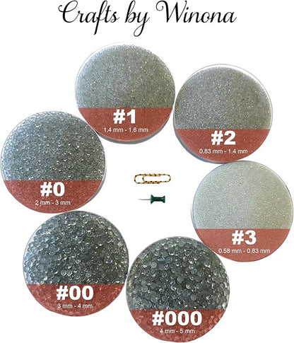 Crafts by Winona Premium Glass Bead Weighted Filler - 3-4mm (Size #00) Coarse Microbeads for Weighted Blankets, Knitted Crafts, Resin Art & Home Decor - Washable & High Density (48 lb.)