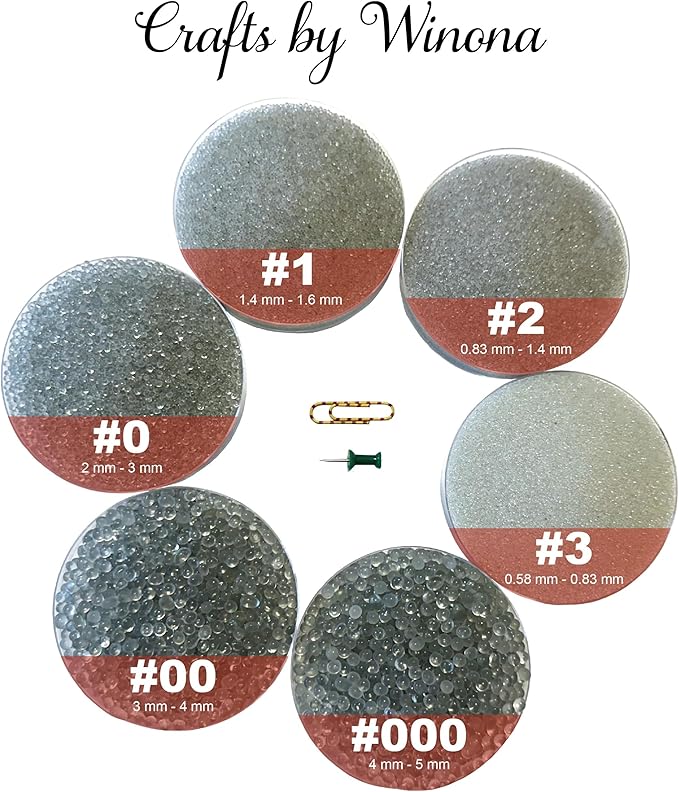 Crafts by Winona Premium Glass Bead Weighted Filler - 3-4mm (Size #00) Coarse Microbeads for Weighted Blankets, Knitted Crafts, Resin Art & Home Decor - Washable & High Density (5 lb.)