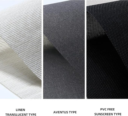 Motorized Roller Shade, Work with Homekit Thread-Enabled,Fabric Sample of 50%/70% Blackout Smart Blind,Multi-Color Samples