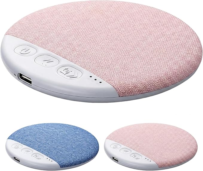 2026 New Sleep Pillow Speaker, Bluetooth Pillow Speaker for Sleeping with White Noise Timer Wireless Sleep Aid with Stereo Bass Private Sleep Earbuds for Adult Kids (Pink)