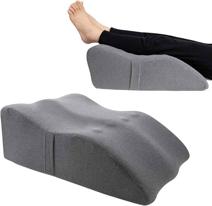Leg Elevation Pillow with Soft Memory Foam, Wedge Pillow for Reading, Rest, Surgery, Relieves Back, Swelling, Hip, Knee Pain and Improves Blood Circulation