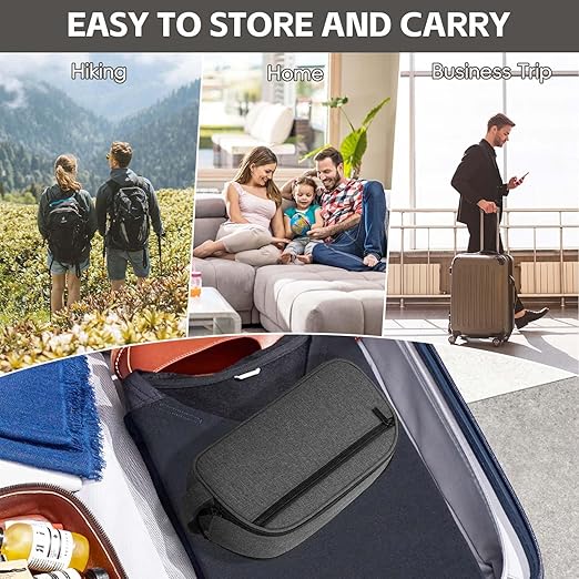 CPAP Travel Bag Compatible with ResMed AirMini Machine & Accessories, Portable CPAP Equipment & Supplies Carrying Bag, Compact CPAP Organizer Storage Bag with Compartments,Black (Bag Only)