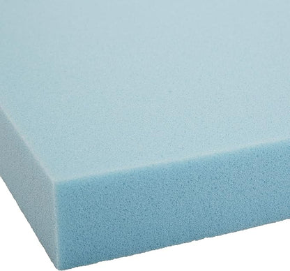 Amazon Basics Full Cooling Gel-Infused Memory Foam Mattress Topper, CertiPUR-US Certified, 2 Inches, Blue